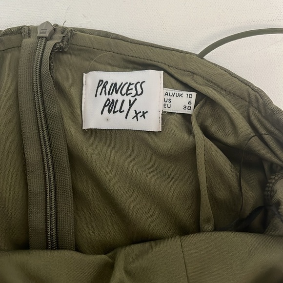 NWOT Princess Polly Olive Mini Dress - Picture 5 of 7